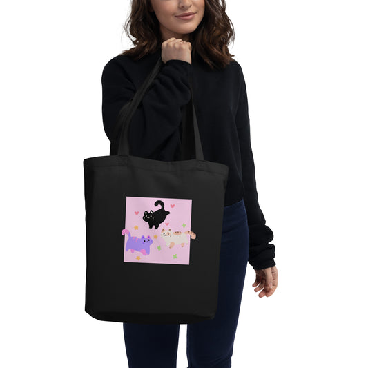 Flying Cats Eco Tote Bag