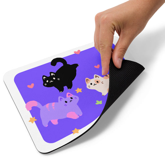Flying Cats Mouse pad